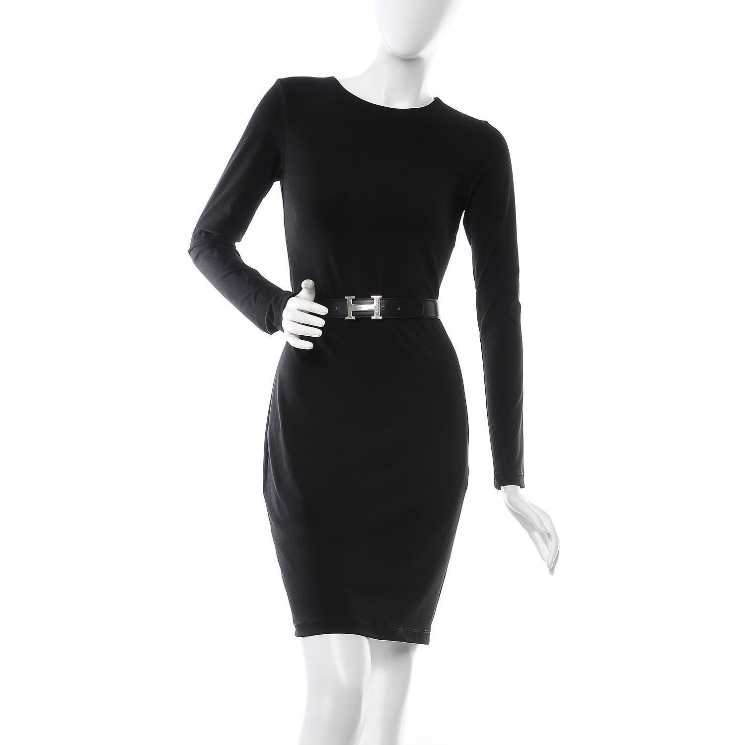 Hermes Box Chamonix 32mm H Belt 80 Black Chocolate 2 of 10