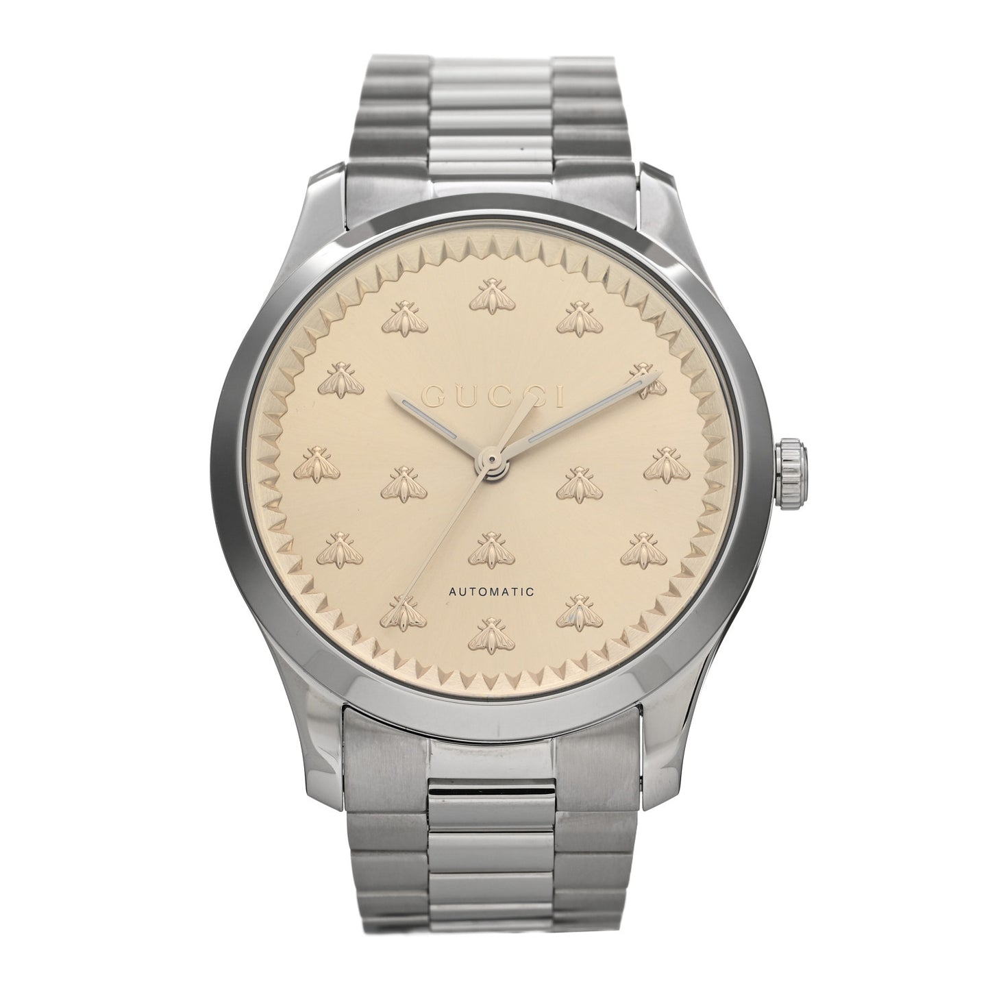 Stainless Steel 42mm Bee Automatic Watch Champagne