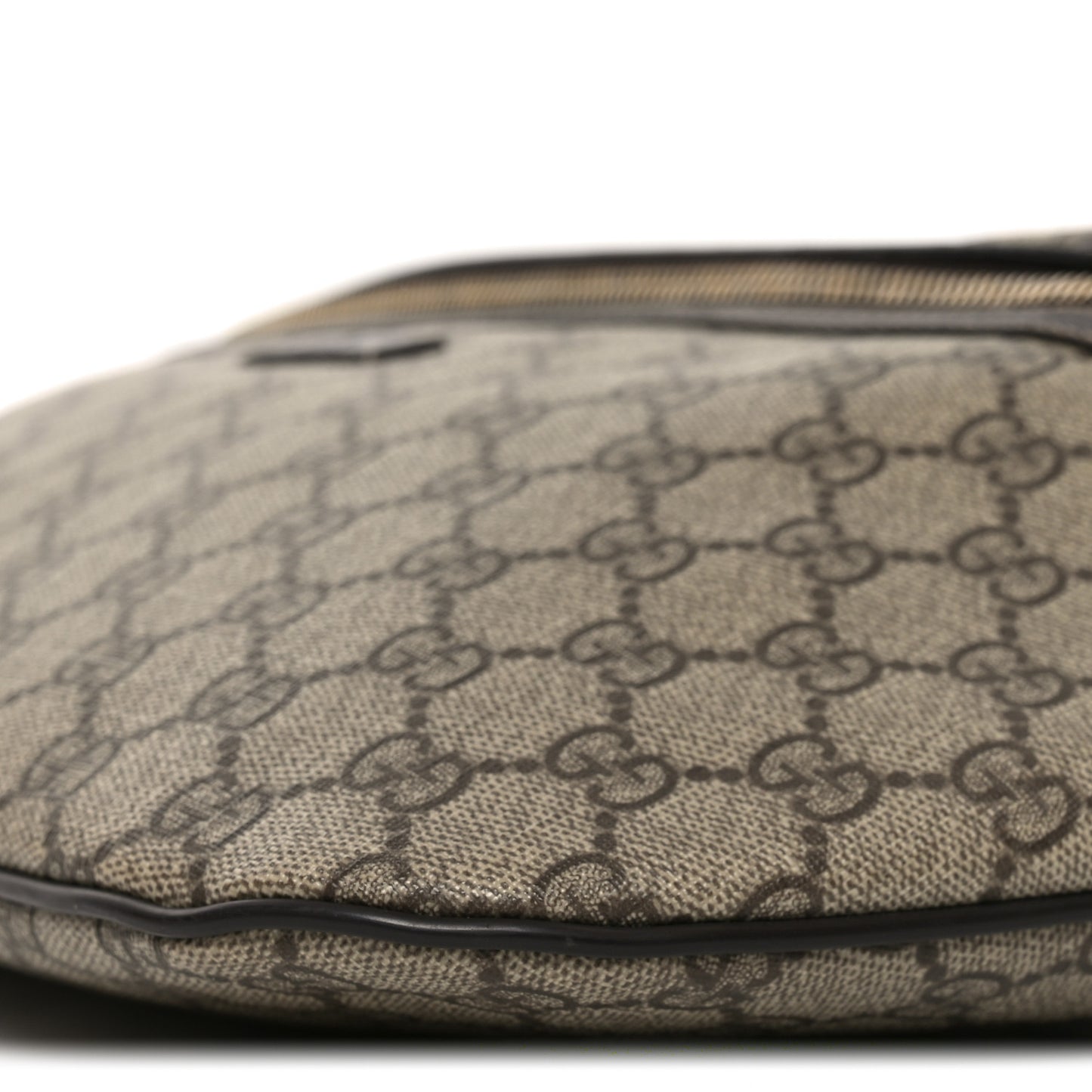 GG Supreme Monogram Belt Bag Dark Brown