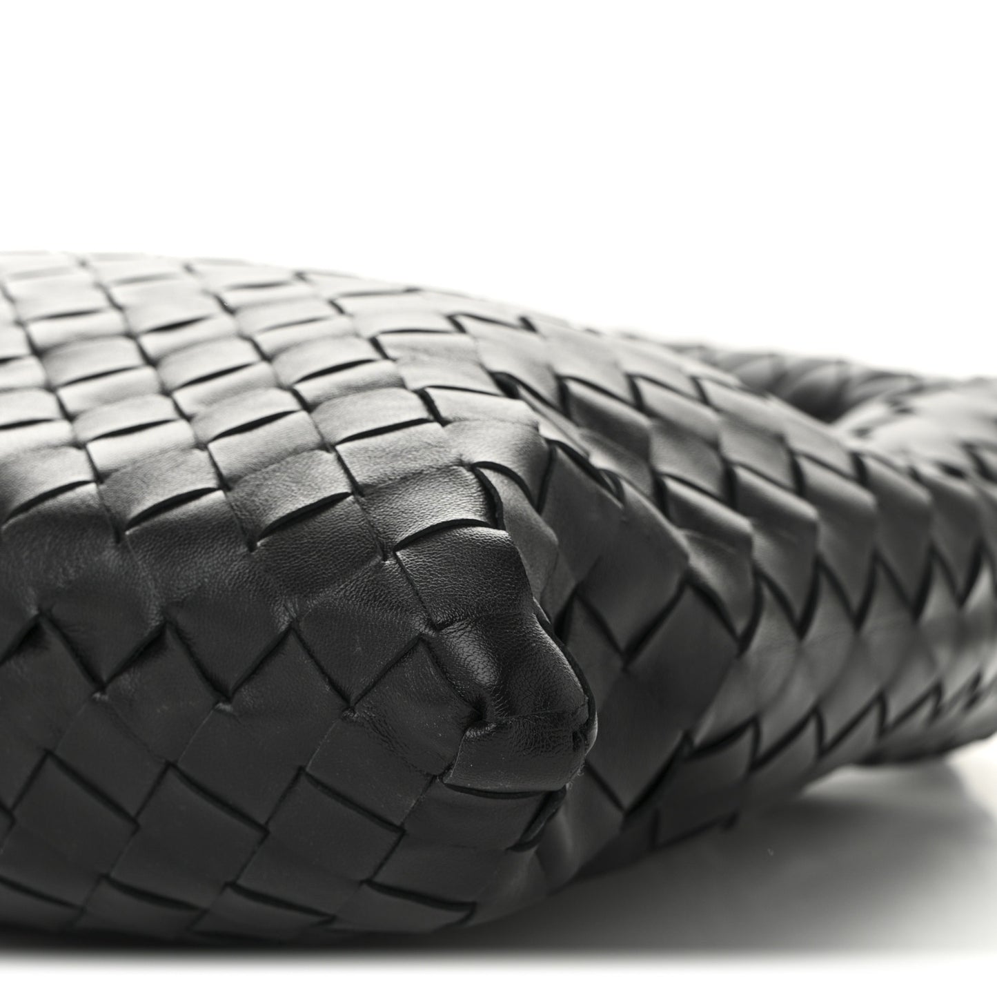 Calfskin Intrecciato Small Hop Black