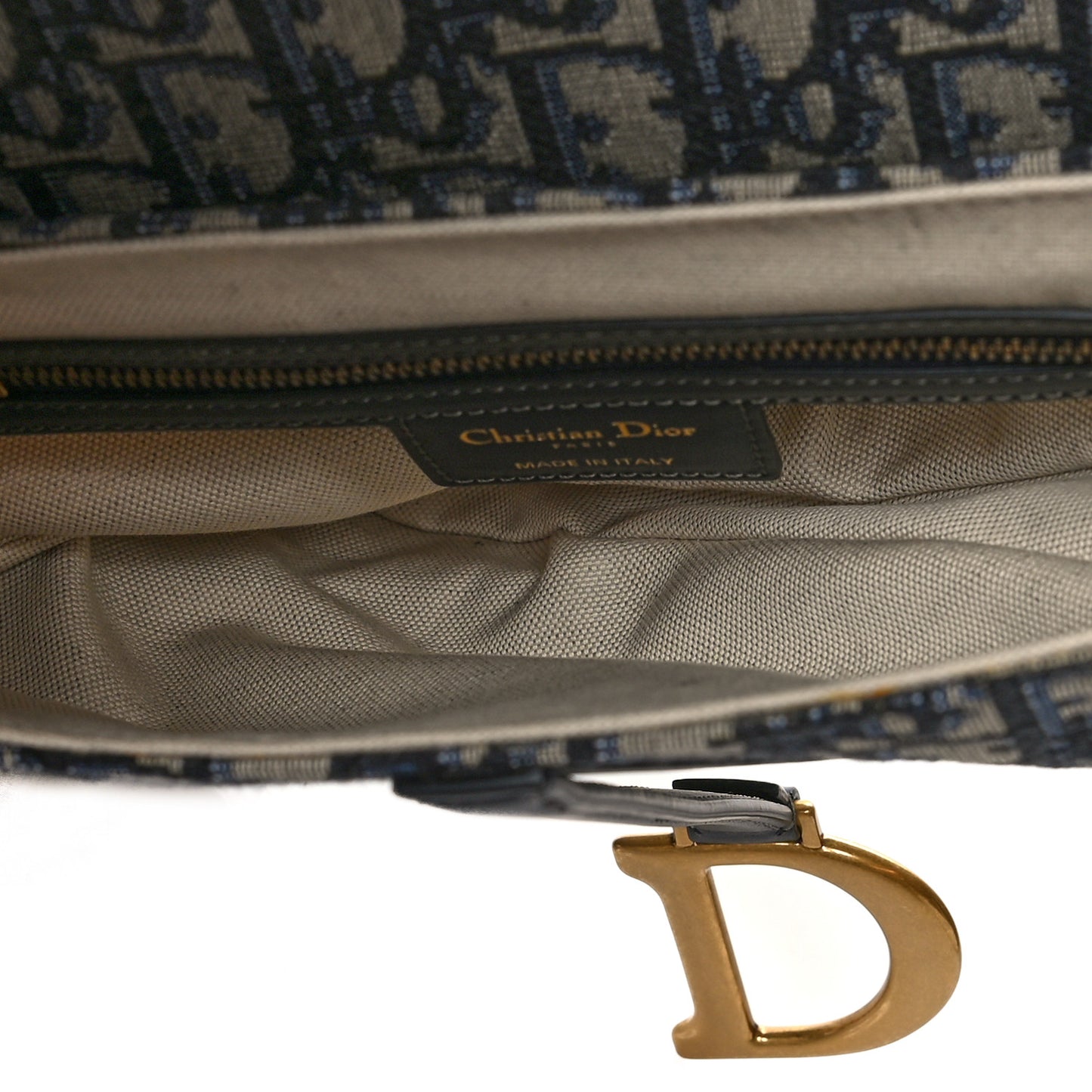 Oblique Saddle Bag Blue
