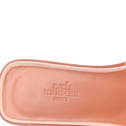 Hermes Ostrich Oran Sandals 36 Rose Bubinga 7 of 10