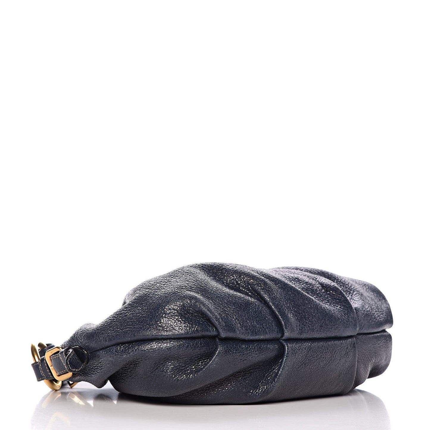 Metallic Vitello Daino Hobo Dark Blue