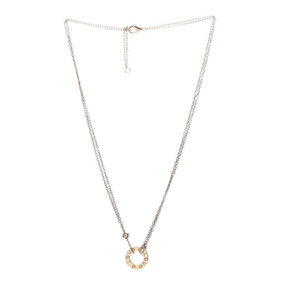 Cartier 18K Yellow Gold 2 Diamond LOVE Necklace 3 of 5