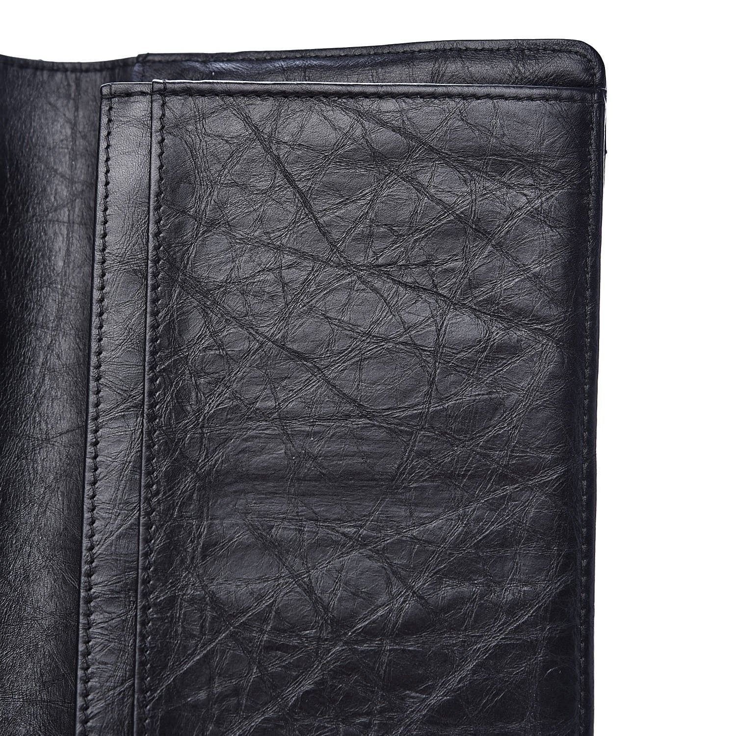 Chanel Aged Calfskin Quilted Reissue Yen Wallet Black 10 of 11
