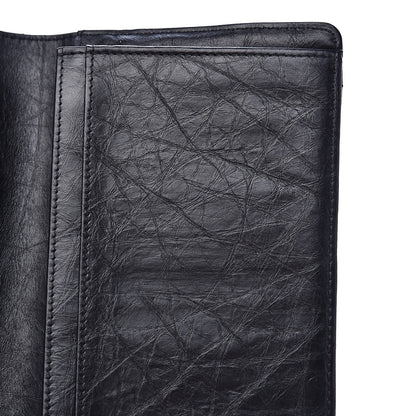 Chanel Aged Calfskin Quilted Reissue Yen Wallet Black 10 of 11