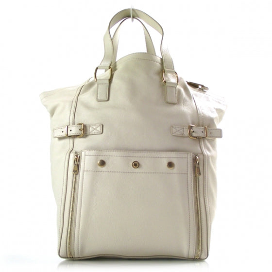 Saint Laurent Large Downtown Tote Ivory 1 of 10