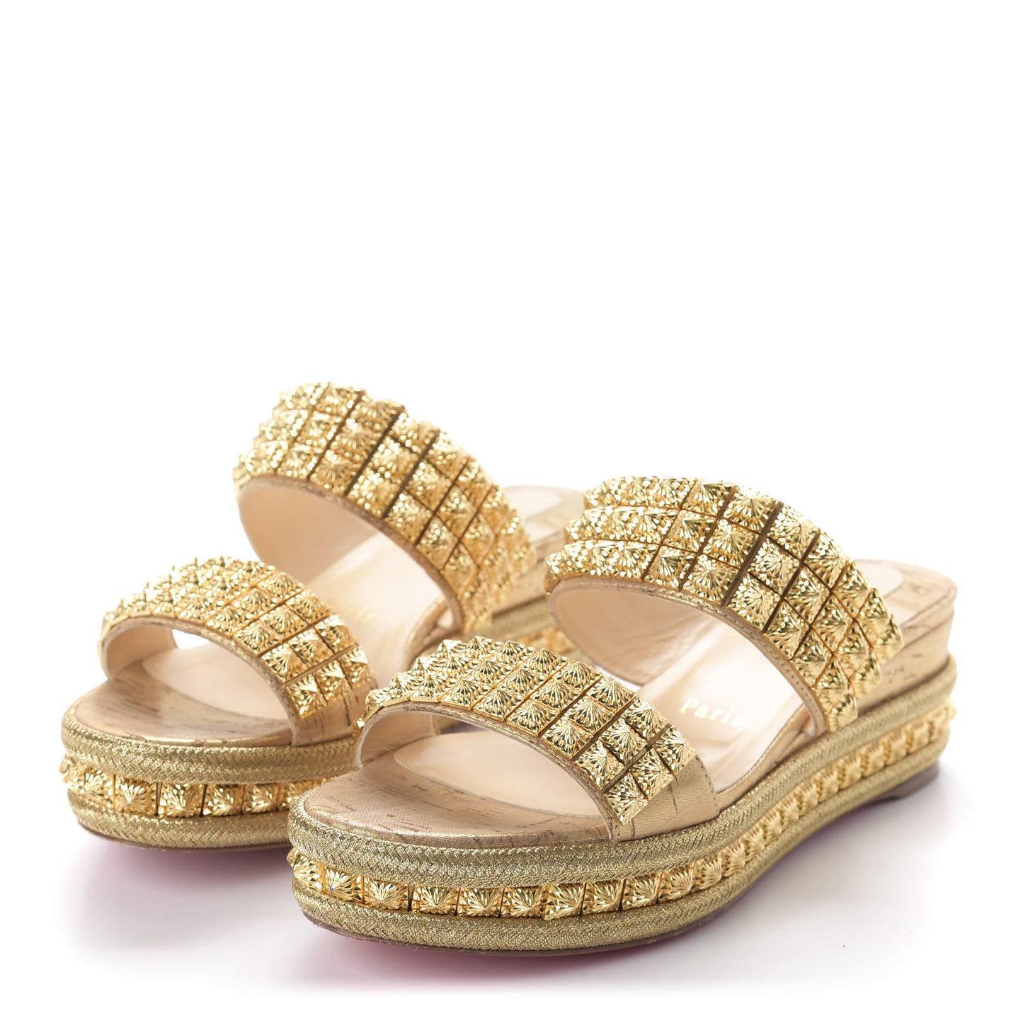 Liege Pepite 60 Platform Sandals 37 Version Gold