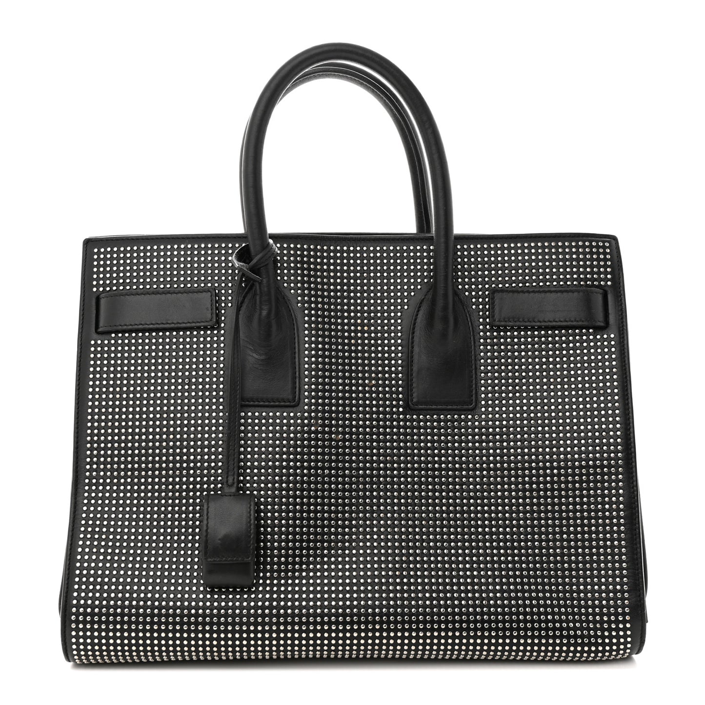Calfskin Studded Small Sac De Jour Black
