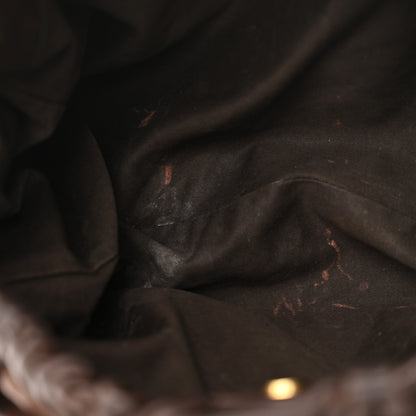 Miu Miu Vitello Lux Gathered Tote Brown 10 of 15