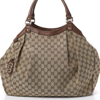 Gucci Monogram Large Sukey Tote Brown 7 of 9