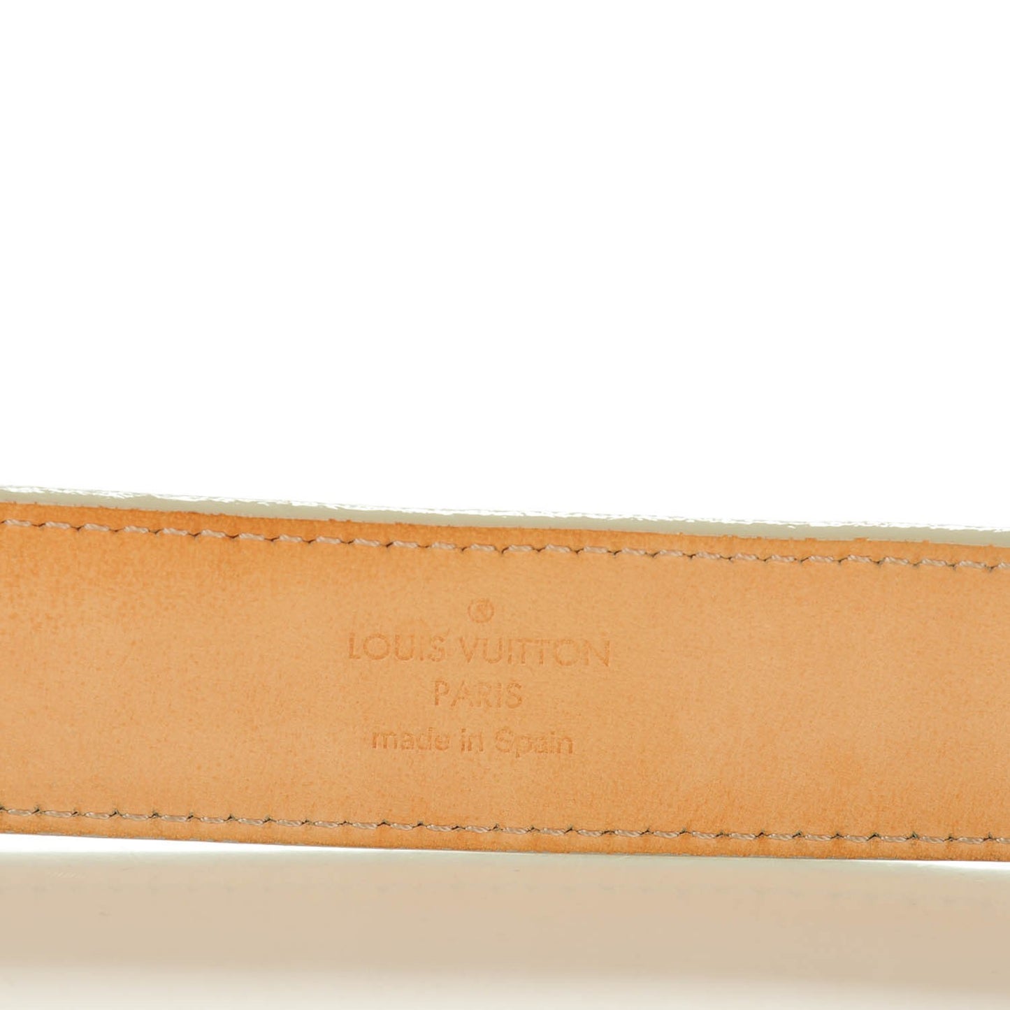 Vernis LV Frame Belt 90 36 Blanc Corail