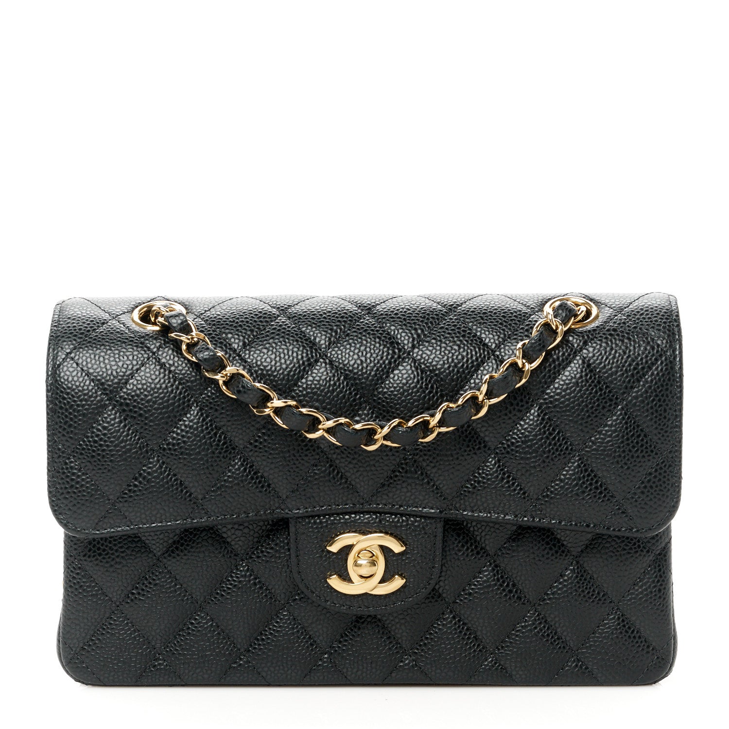 Chanel Caviar Quilted Small Double Flap Black 1 of 12