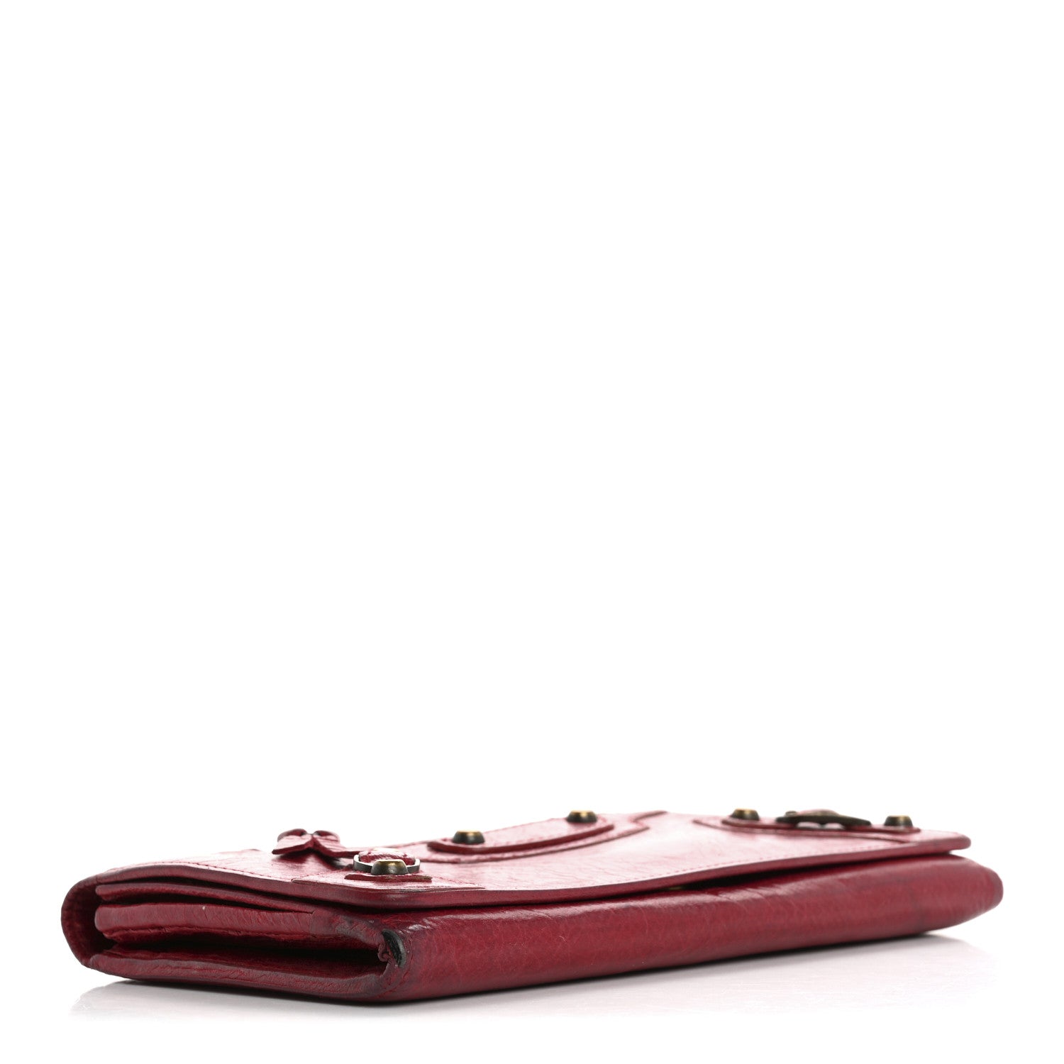 Balenciaga Agneau Gold Hardware Continental Zip Around Wallet Rose Thulian 4 of 16