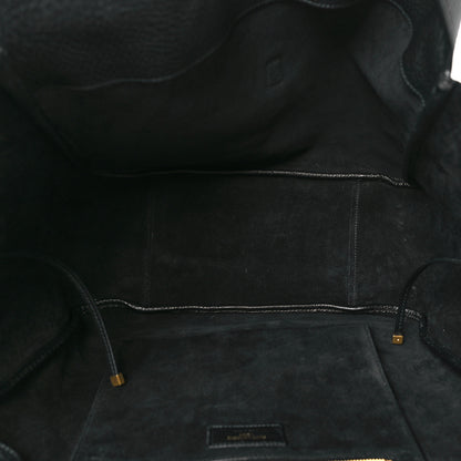 Saint Laurent Grained Deerskin Bea Tote Black 6 of 10