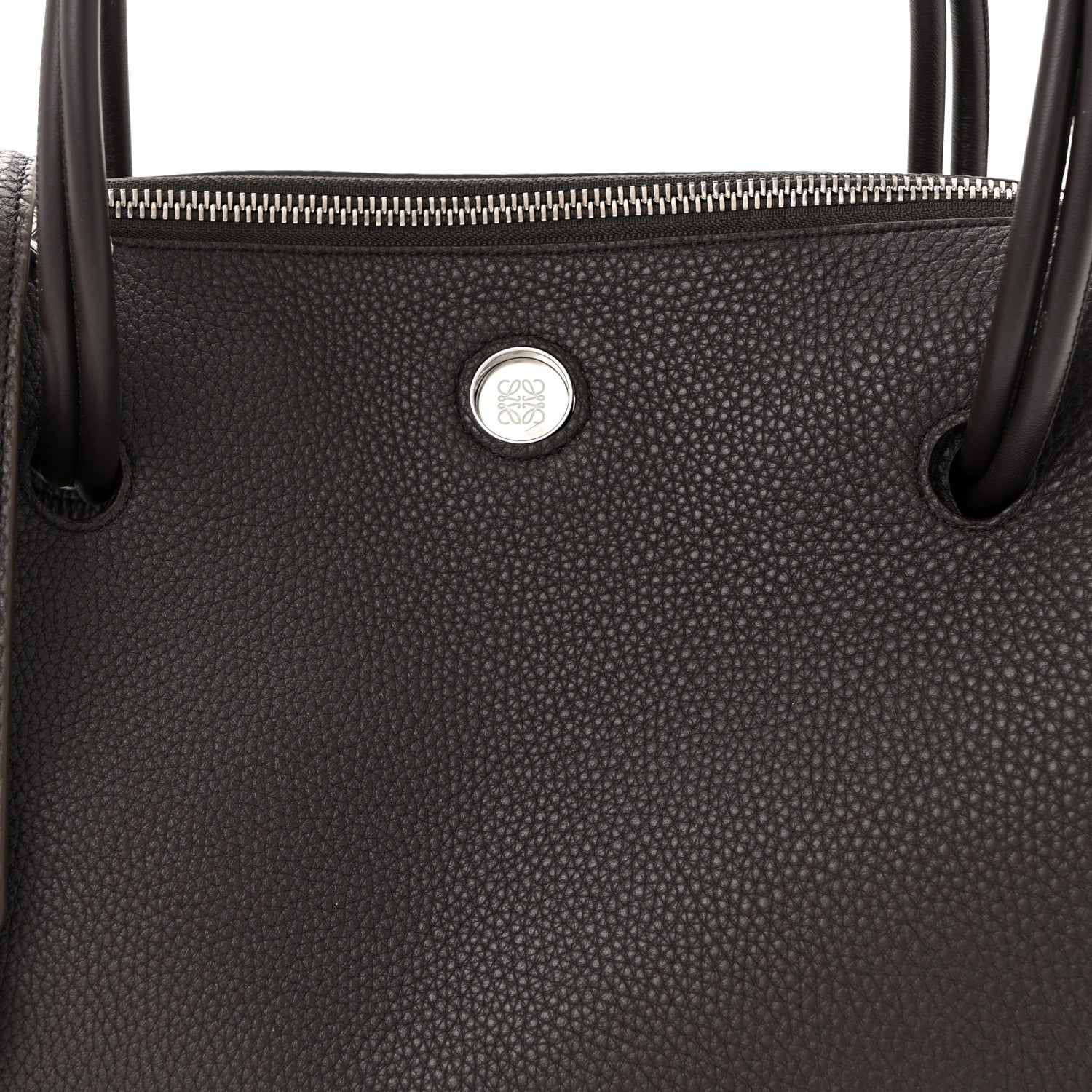 Loewe Grained Calfskin Medium Madrid Bag  Dark Ebony 7 of 9