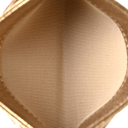 Chanel Metallic Lambskin Quilted CC Card Holder Gold 5 of 11