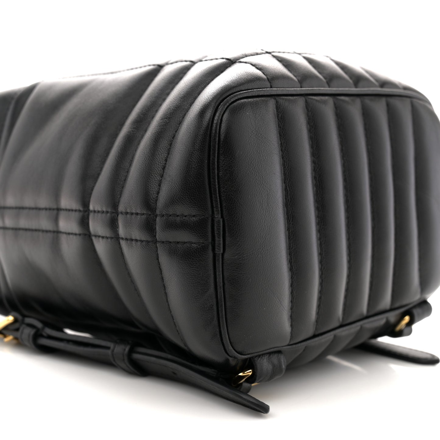 Lambskin Quilted Mini Lola Backpack Black