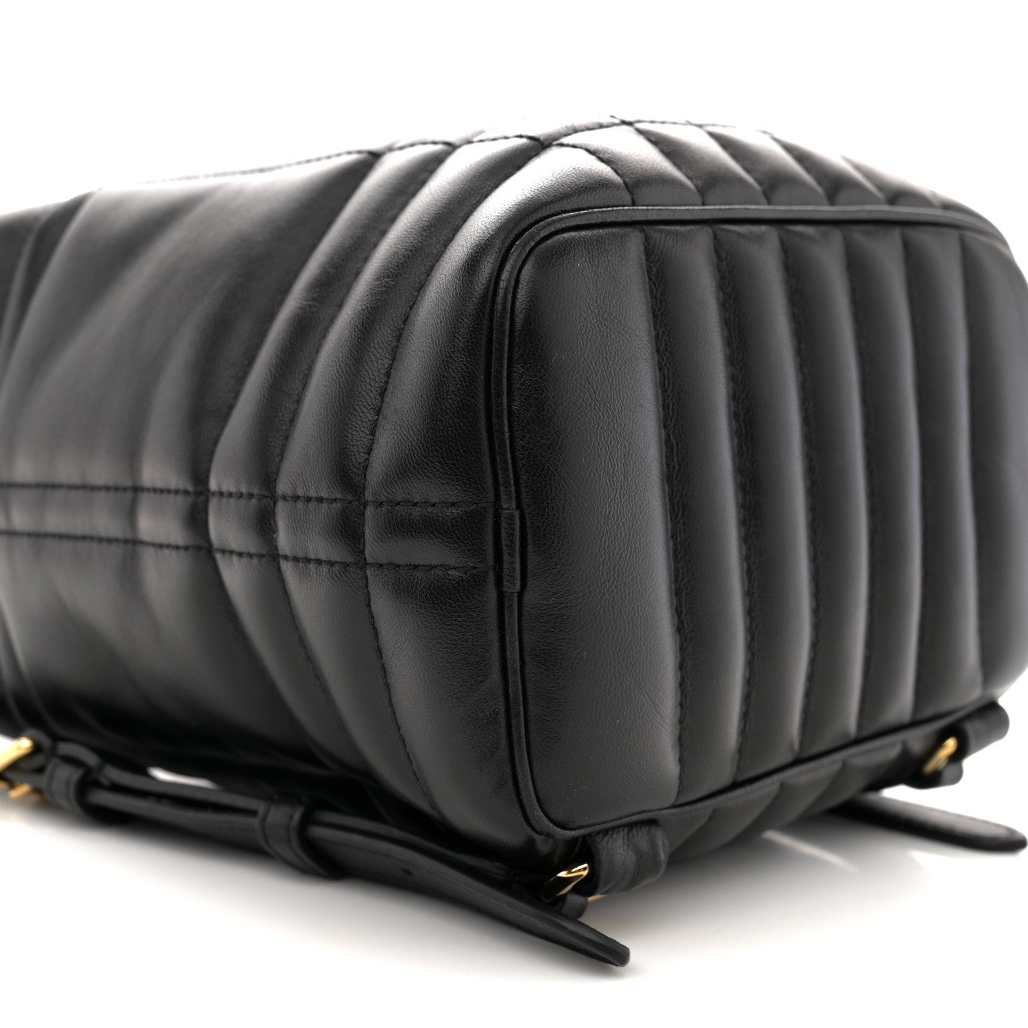 Burberry Lambskin Quilted Mini Lola Backpack Black 8 of 9