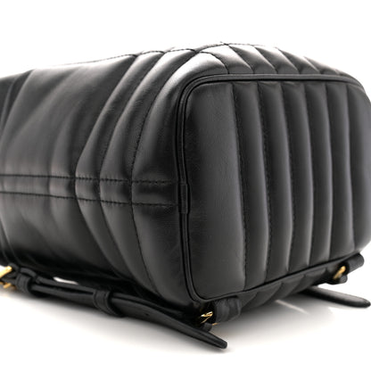 Burberry Lambskin Quilted Mini Lola Backpack Black 8 of 9