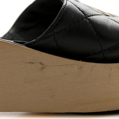 Chanel Lambskin CC Flat Slide Sandals 40 Black 12 of 12
