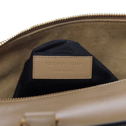 Saint Laurent Smooth Calfskin Bi-Color Duffle 6 Beige Black 10 of 10