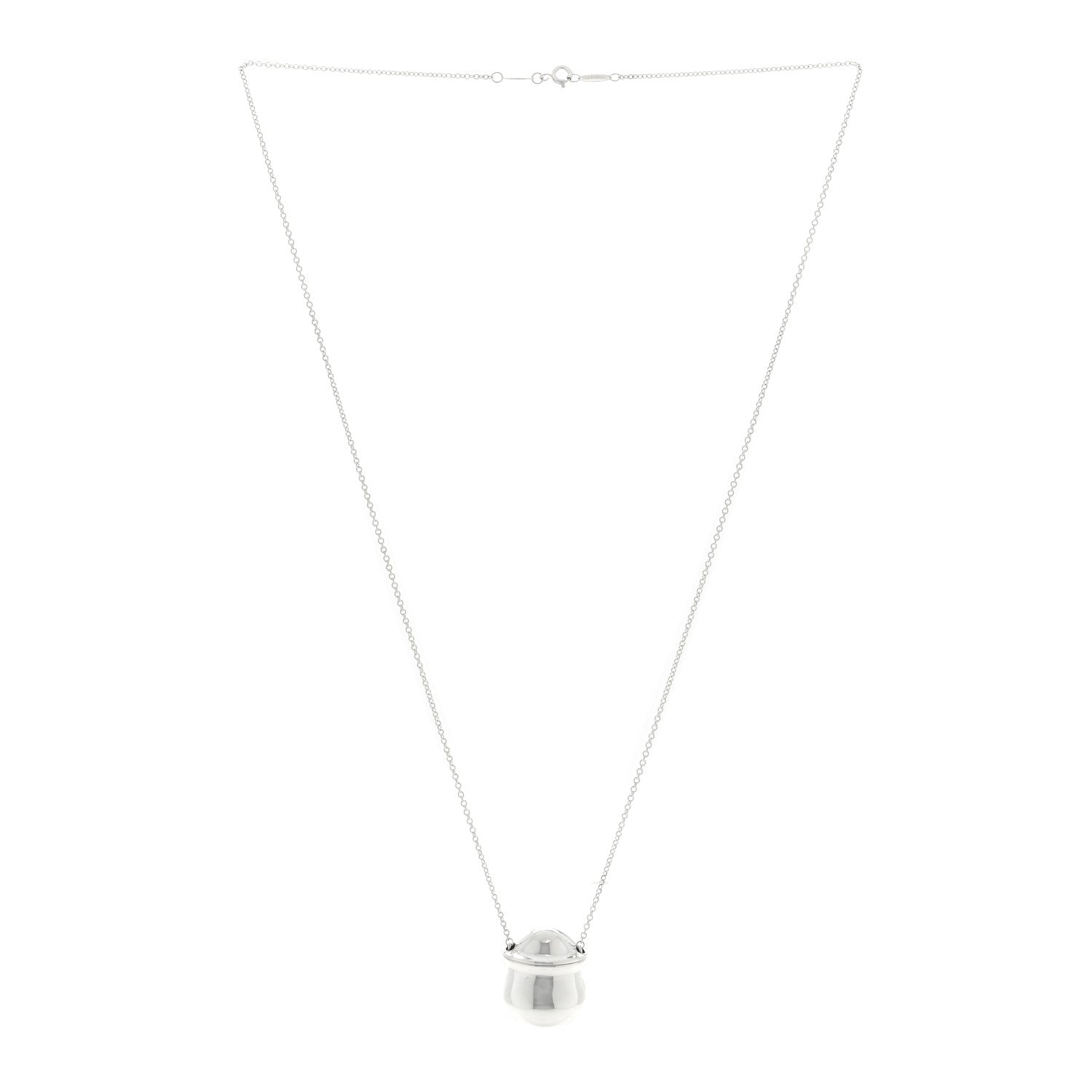Tiffany Sterling Silver Elsa Peretti Bottle Inro Pendant Necklace 2 of 5