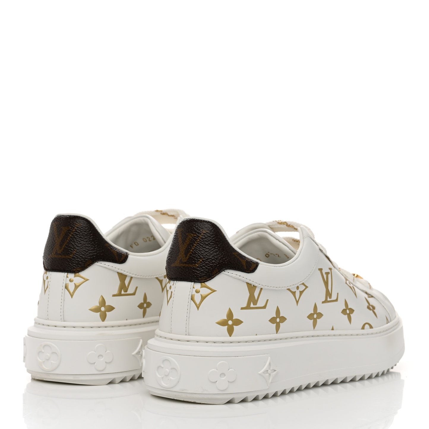 Monogram Time Out Sneakers 38 Gold