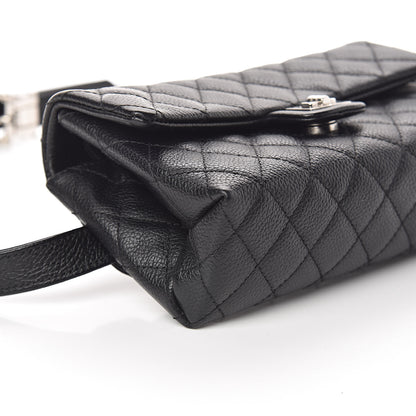 Chanel Grained Calfskin Quilted 2.55 Reissue Flap Belt Bag Clutch Black 8 of 9