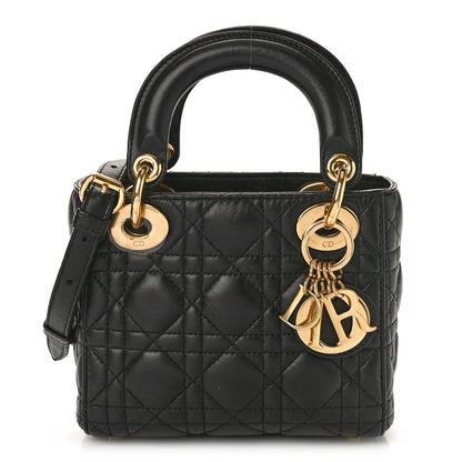 Christian Dior Lambskin Cannage Mini Lady Dior Black 1 of 8