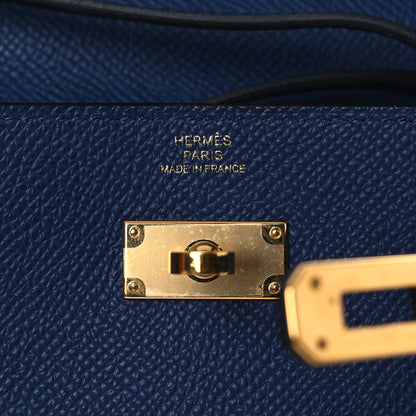 Hermes Epsom Kelly Wallet To Go Bleu Glacier Bleu Saphir 5 of 12