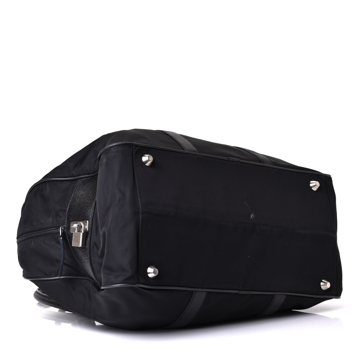 Prada Tessuto Nylon Saffiano Duffle Black 3 of 7