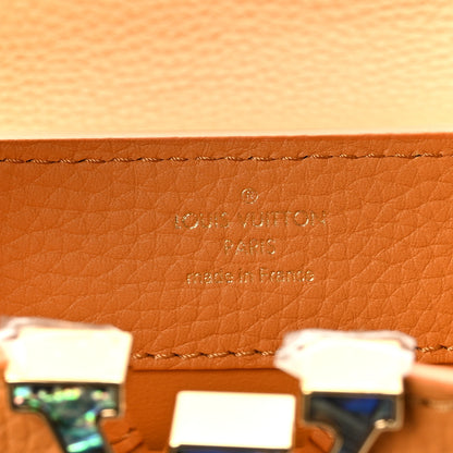 Louis Vuitton Taurillon Mini Capucines Safran Imperial 7 of 9