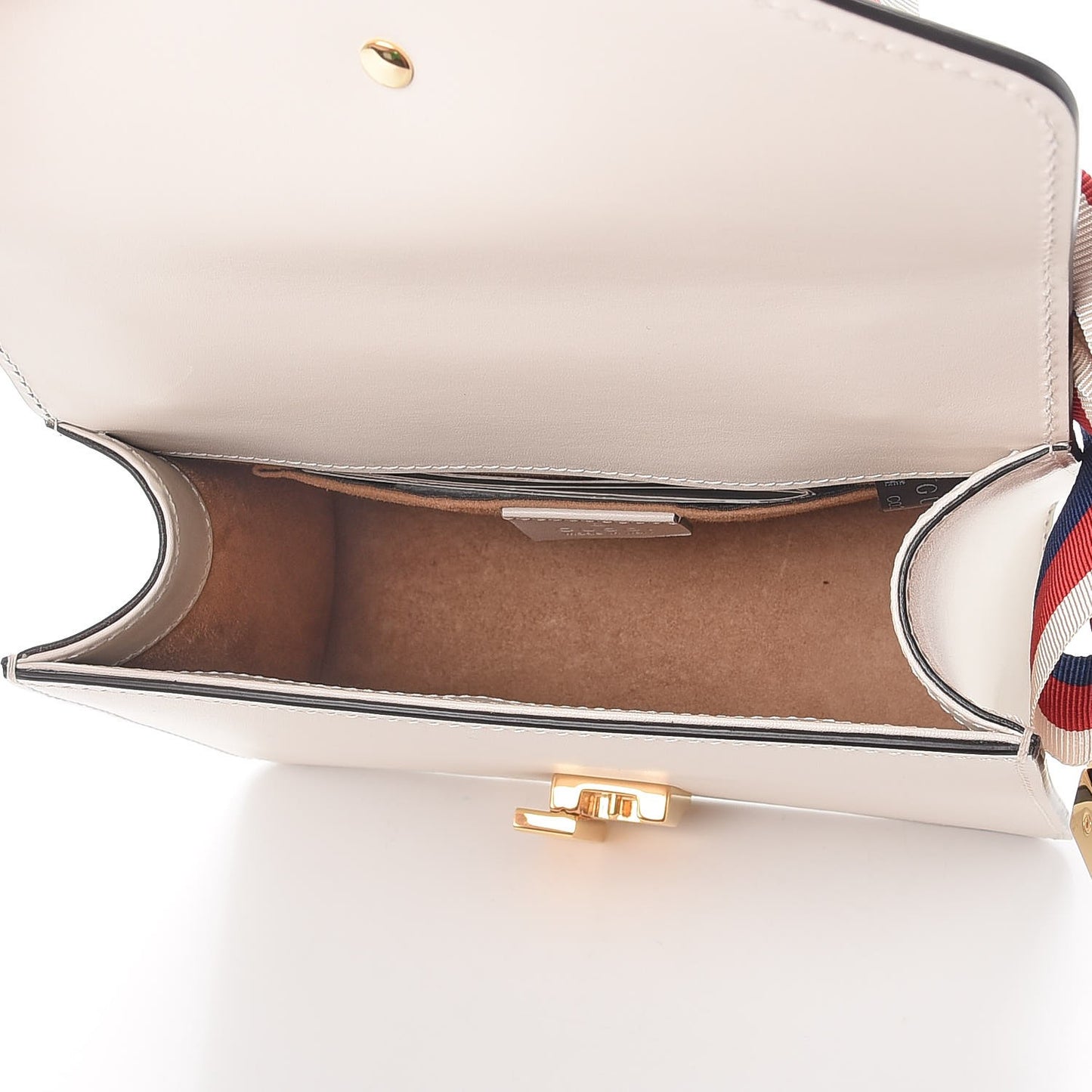 Calfskin Mini Sylvie Chain Shoulder Bag White