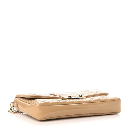 Christian Dior Patent Cannage New Lock Pouch Beige 4 of 11