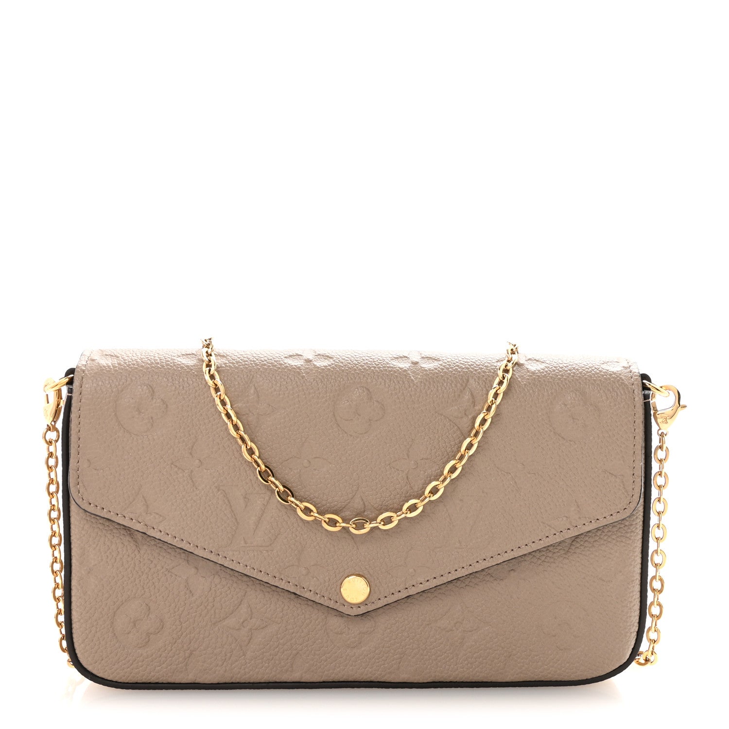 Louis Vuitton Empreinte Pochette Felicie Chain Wallet Tourterelle 1 of 11