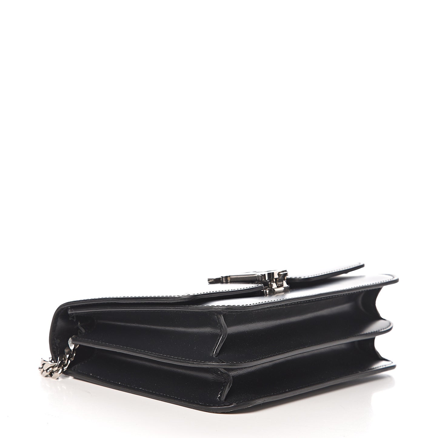Calfskin Montage Print Small TB Bag Black