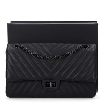 Chanel Sheepskin Chevron Quilted 2.55 Reissue 226 Flap So Black 10 of 10