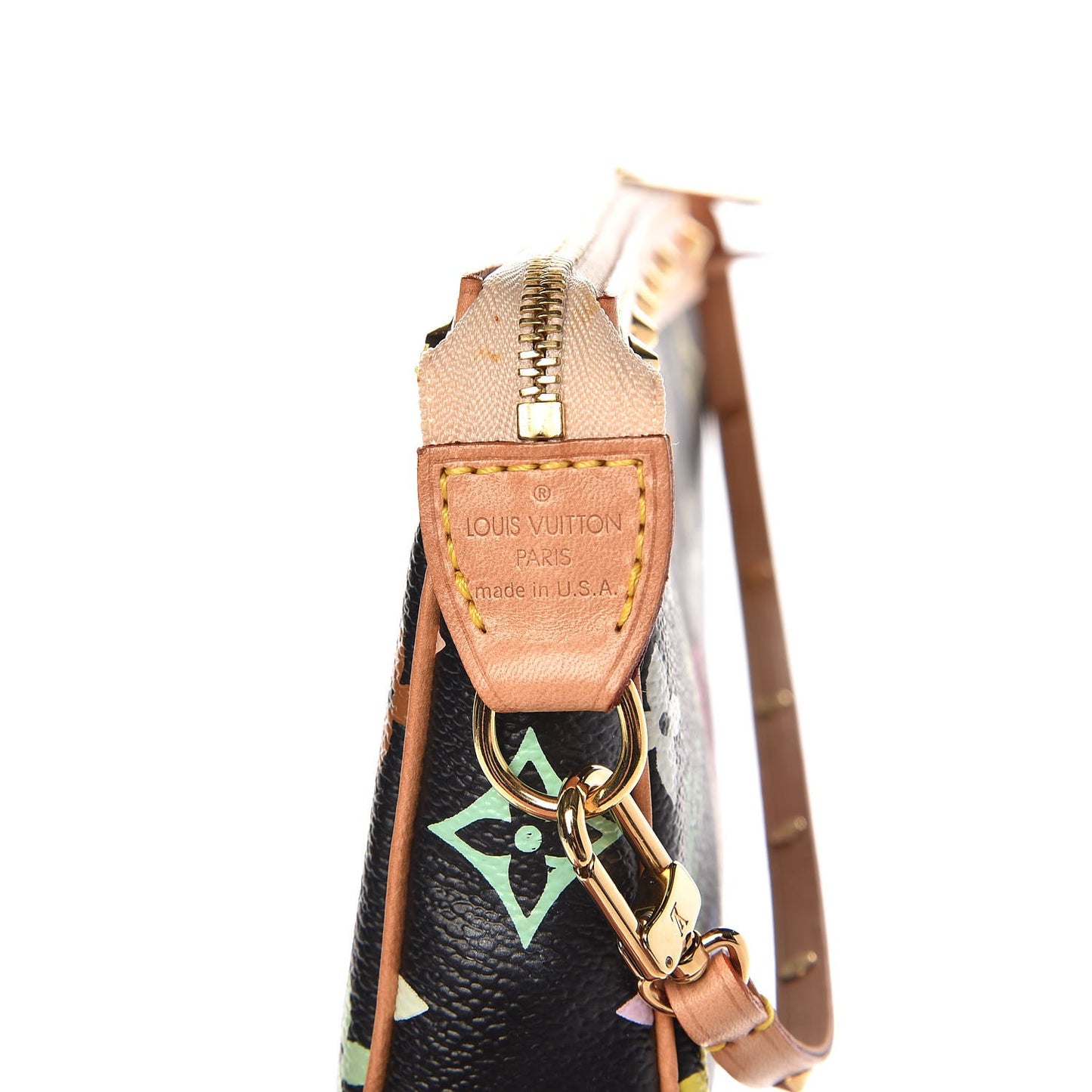 Monogram Multicolor Pochette Accessories Black
