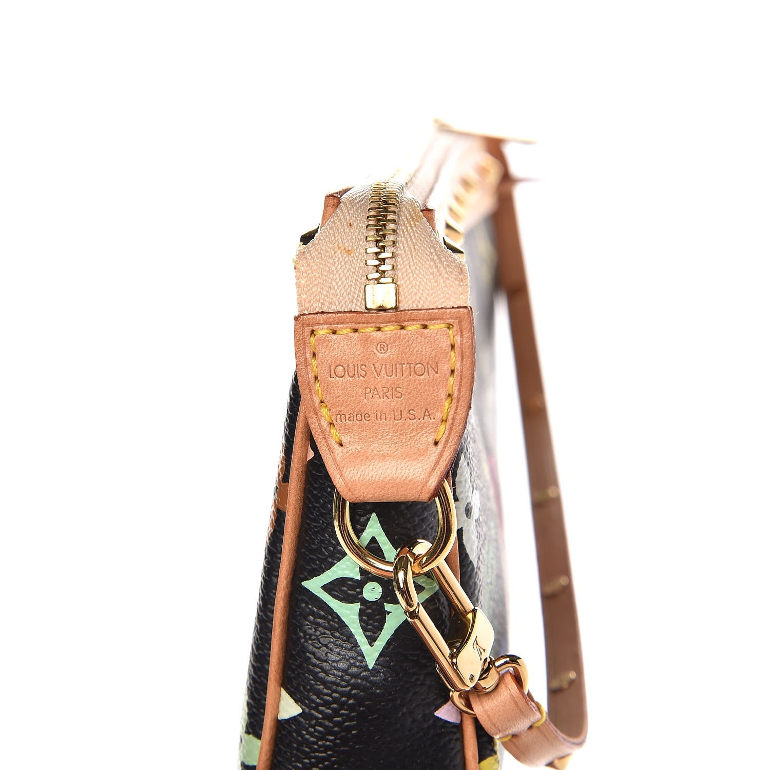 Louis Vuitton Monogram Multicolor Pochette Accessories Black 6 of 11