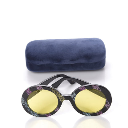 Gucci Acetate Round Glitter GG0319S Sunglasses Rainbow 8 of 8