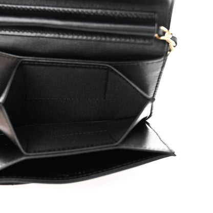 Chanel Lambskin Quilted My Chanel Lady Card Holder On Chain Black 5 of 12