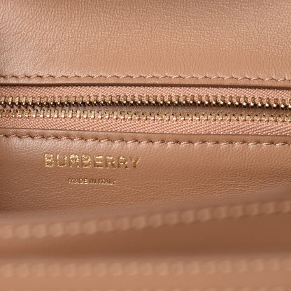 Burberry Calfskin Monogram Embossed Small TB Bag Light Camel 7 of 9