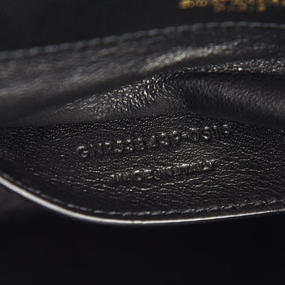 Saint Laurent Velvet Matelasse Small Vicky Chain Bag Black 7 of 12