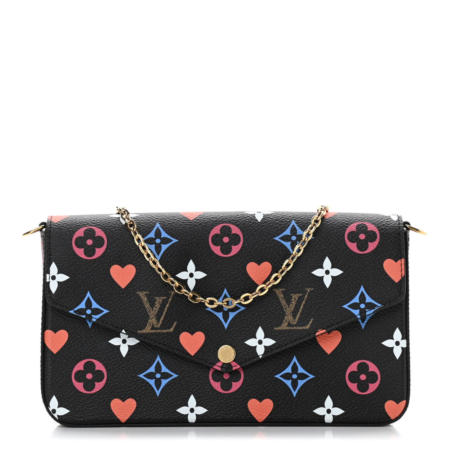 Game On Felicie Chain Wallet Black
