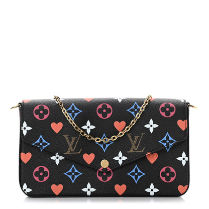 Louis Vuitton Game On Felicie Chain Wallet Black 3 of 13