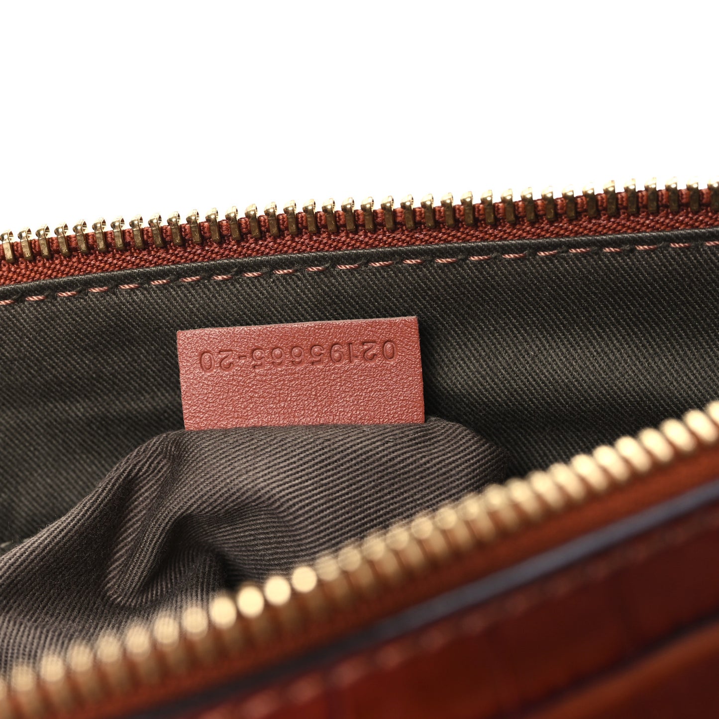Calfskin Crocodile Embossed Medium Marcie Satchel Mahogany
