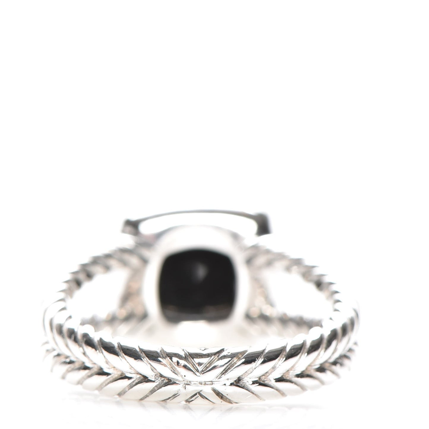 Sterling Silver Diamond Black Onyx 7mm Petite Albion Ring 54 7