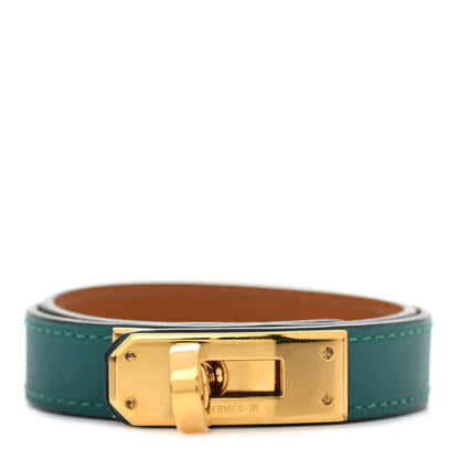 Hermes Swift Kelly Double Tour Bracelet S Malachite 1 of 6