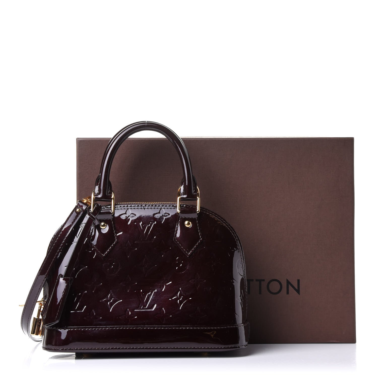 Louis Vuitton Vernis Alma BB Amarante 13 of 13